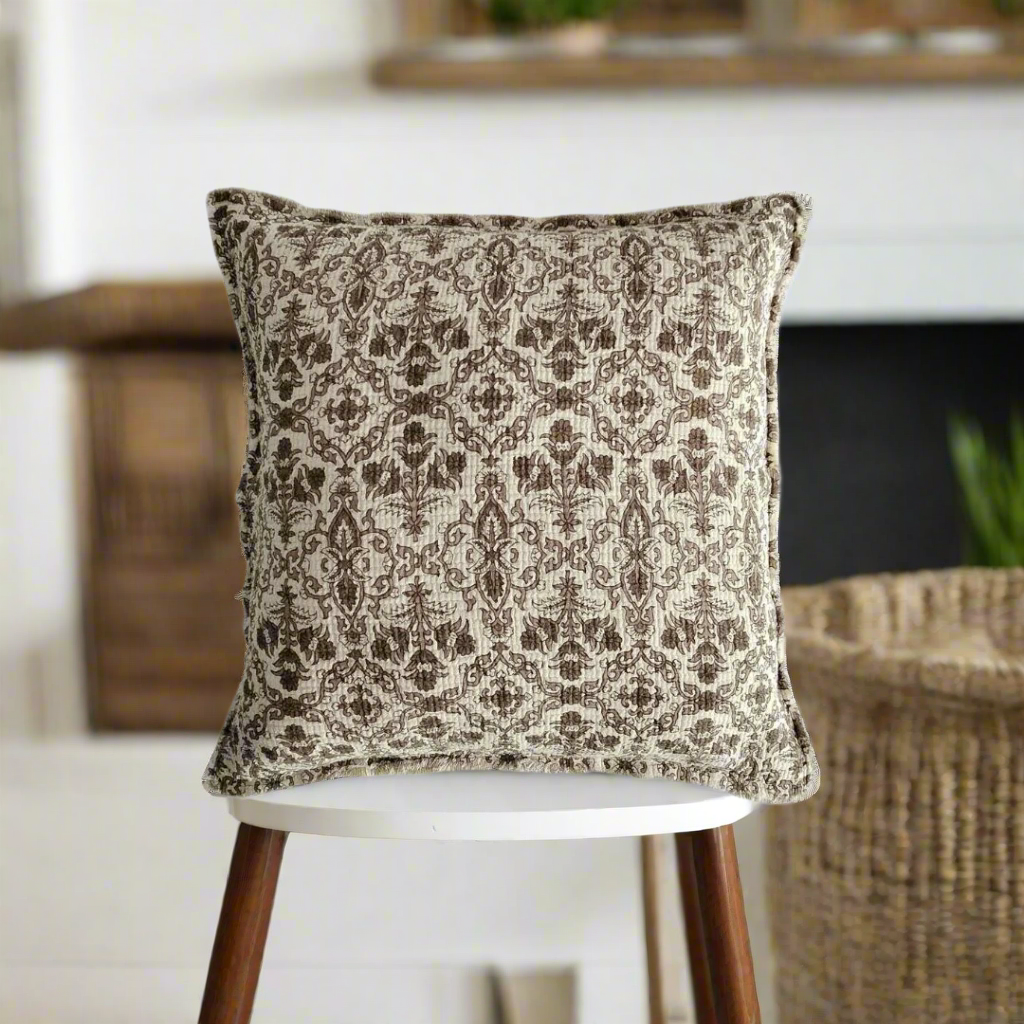 Millet Botanical Print Throw Pillow 26
