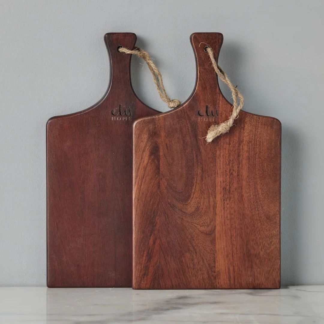 Mini Saddle Charcuterie Wooden Cutting Board
