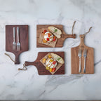 Mini Saddle Charcuterie Wooden Cutting Board