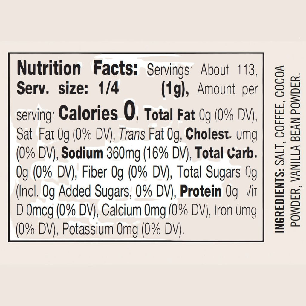 Mocha Vanilla Sea Salt - 4oz