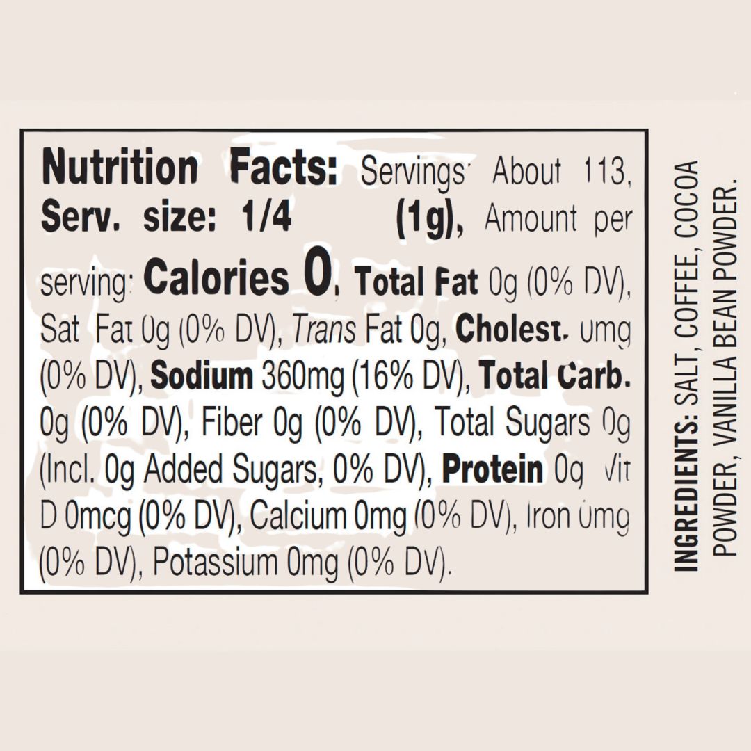 Mocha Vanilla Sea Salt - 4oz