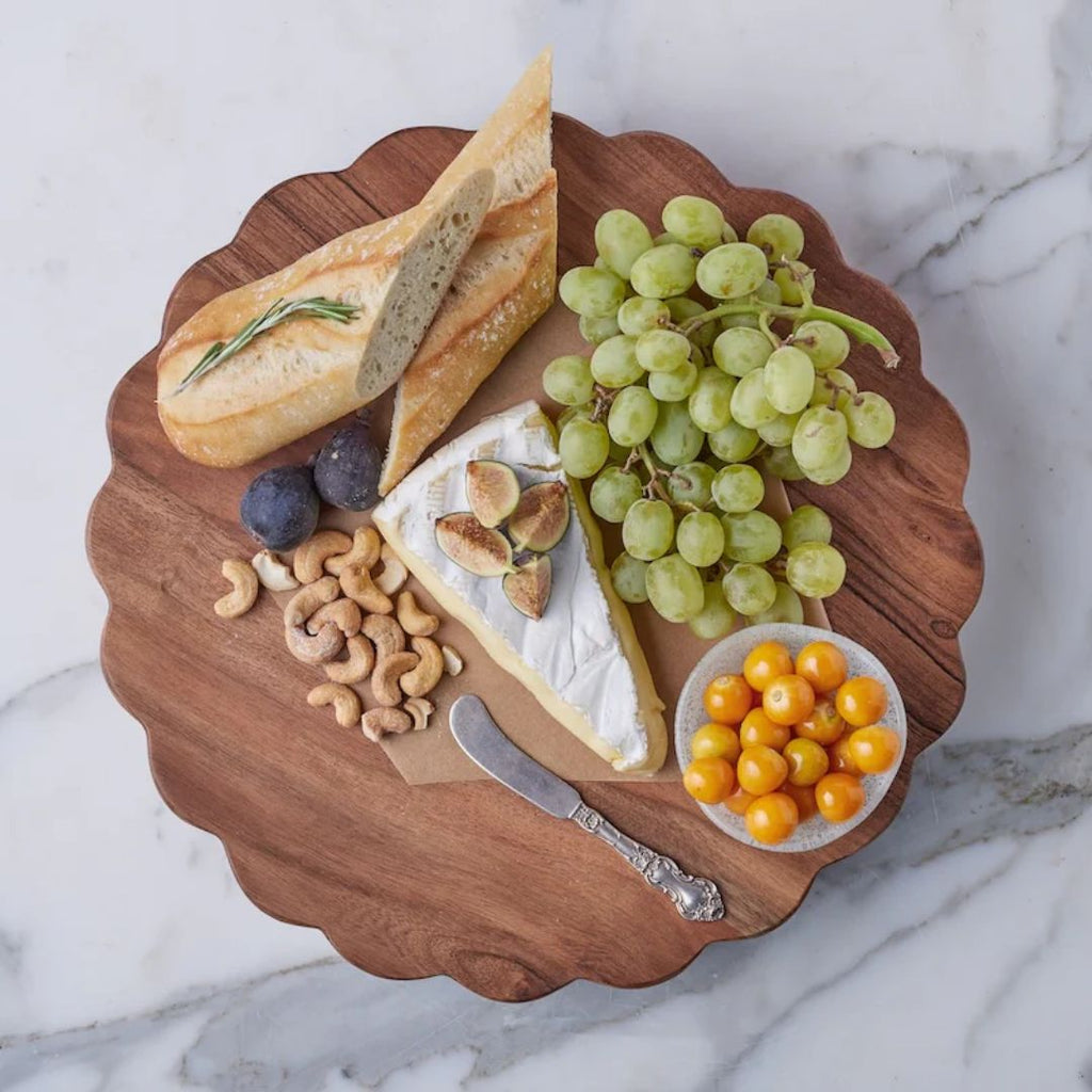 Natural Scalloped Trivet - Large