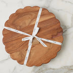 Natural Scalloped Trivet - Large