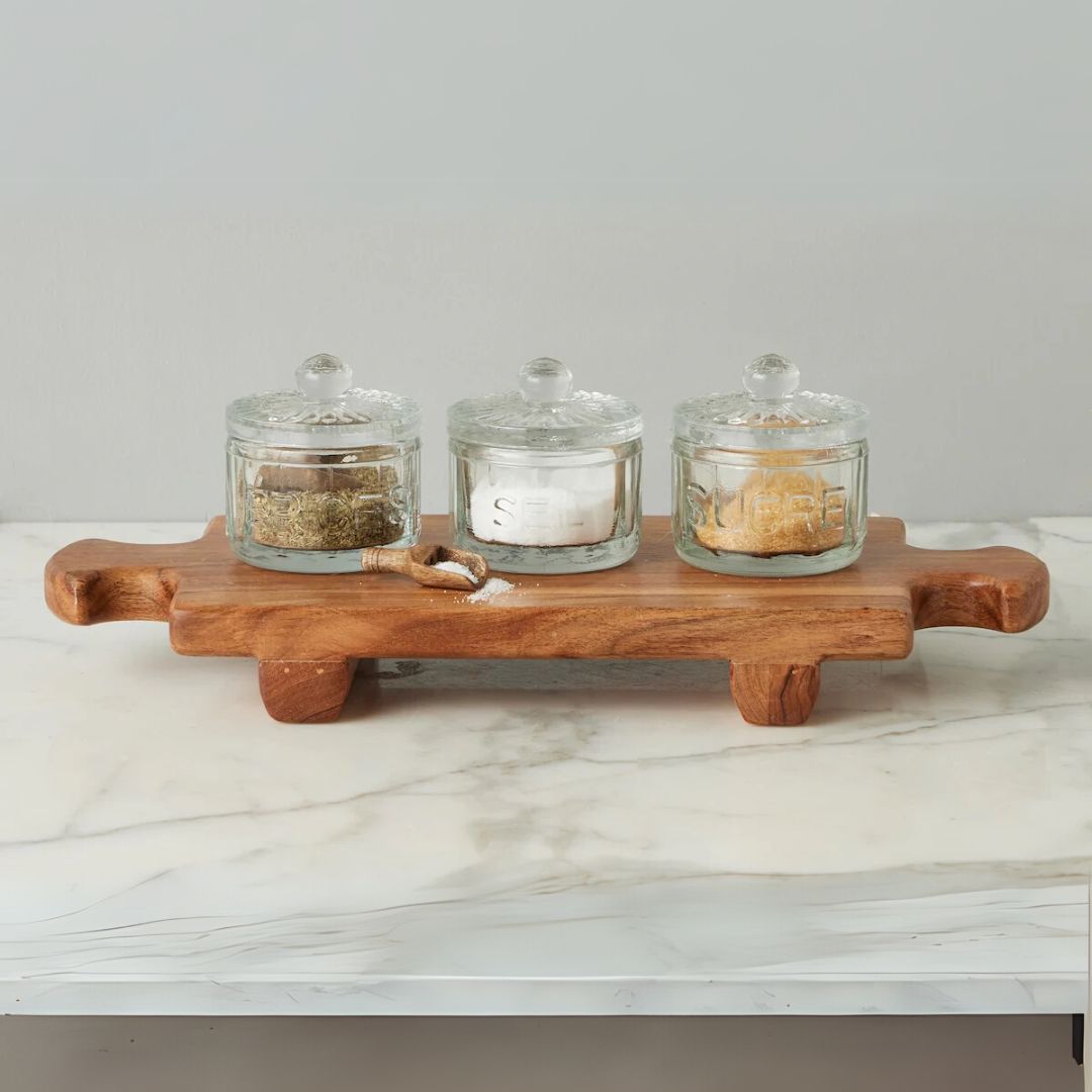 Normandy Footed Cheese Board - Medium