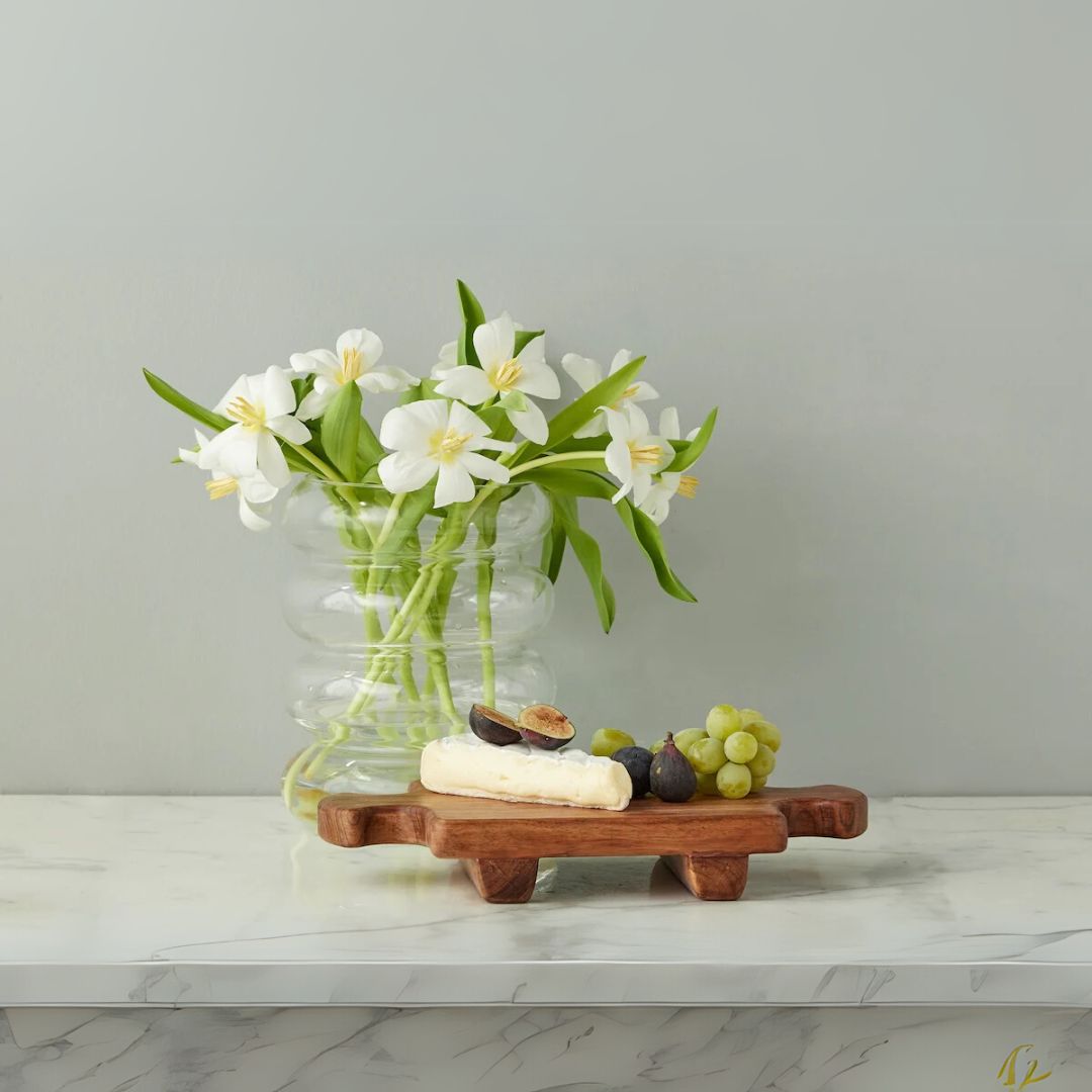 Normandy Footed Cheese Board - Small