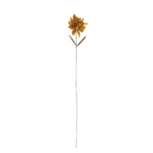 Paper Flower Pick – 36.25"H, Mustard Color, Boho Floral Accent
