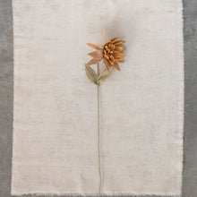 Paper Flower Pick – 36.25"H, Mustard Color, Boho Floral Accent