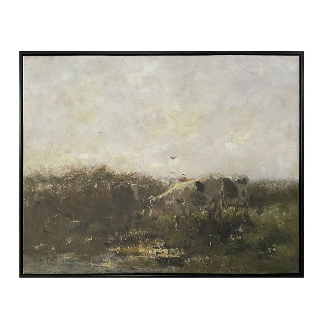 Pastoral Cows Remarque Wall Decor