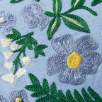 Periwinkle Wildwood Garden Lumbar Pillow 13x21"