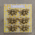 Pewter Bee Magnets - Set of 6
