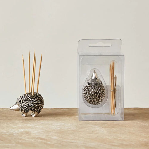 Pewter Hedgehog Toothpick Holder
