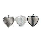 Quilted Heart Shaped Pot Holder - Assorted