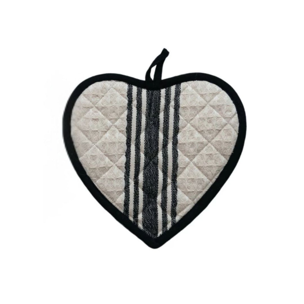 Quilted Heart Shaped Pot Holder - Assorted