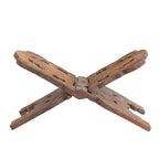 Carved Folding Book Holder - Reclaimed Wood