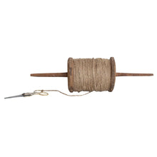Reclaimed Wood Spool with Scissor