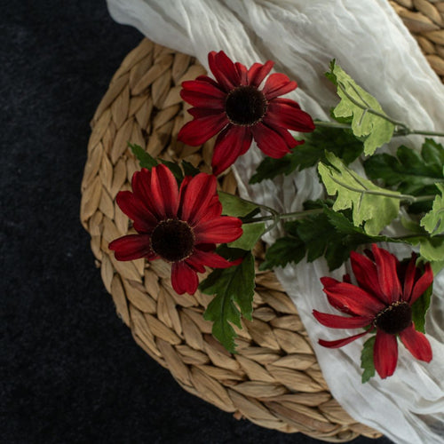 Red Chateau Black Eyed Susan - Faux Flower Decor