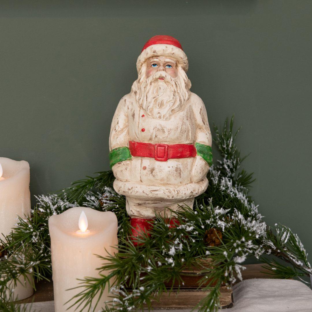 Red, Green & White Vintage Santa