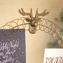Round Wire Christmas Card Holder