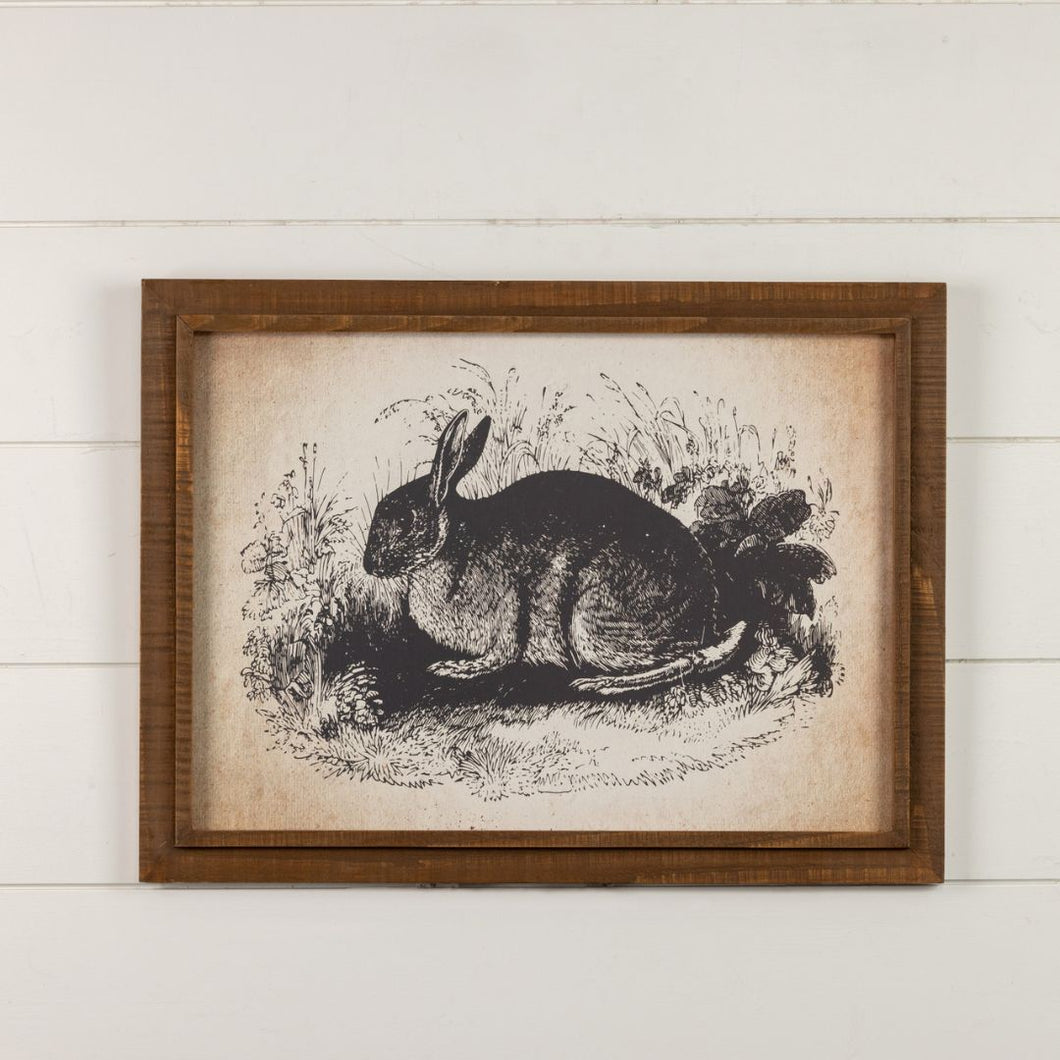 Rustic Bunny Print