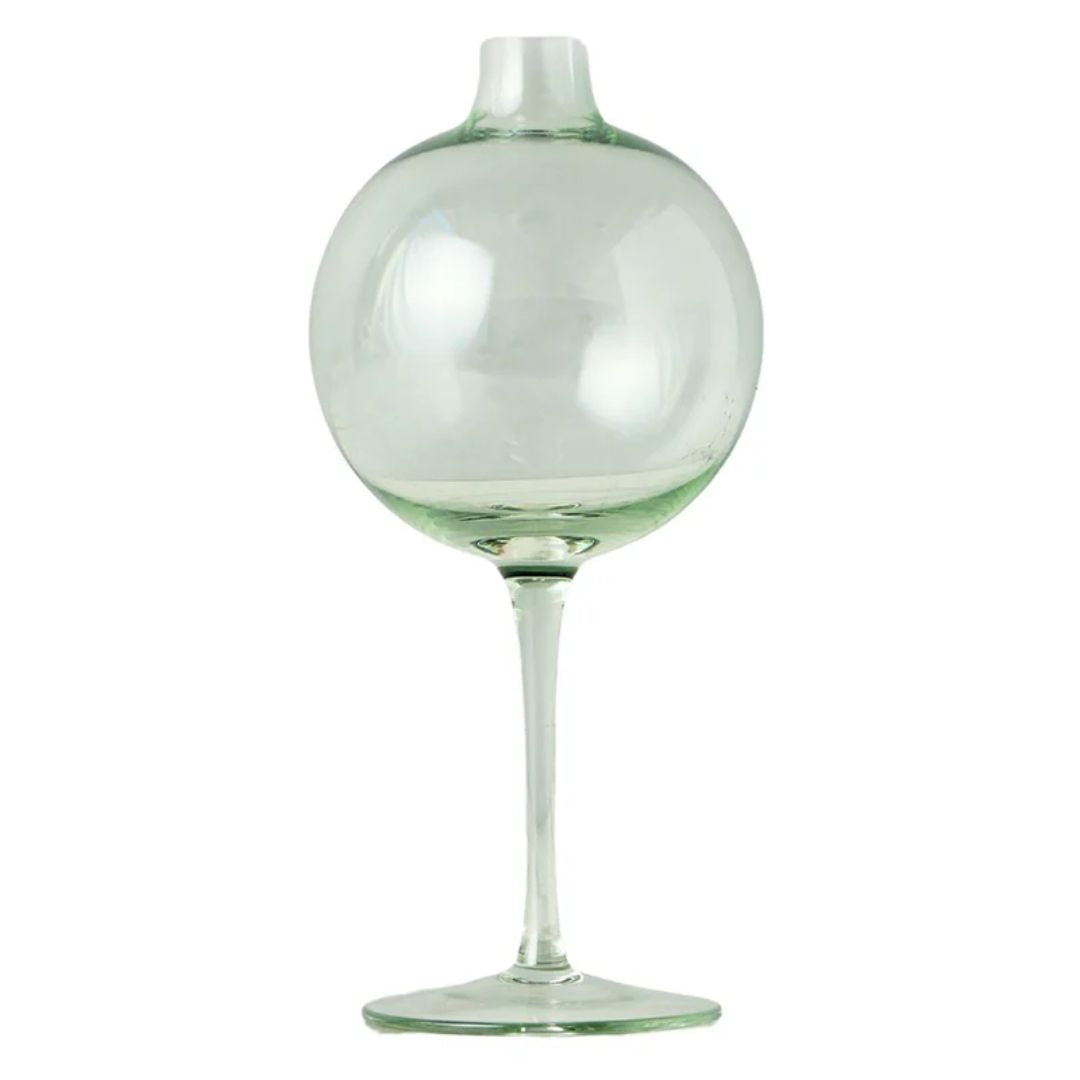 Sage Wine Glass Vase - Medium