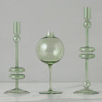 Sage Wine Glass Vase - Medium