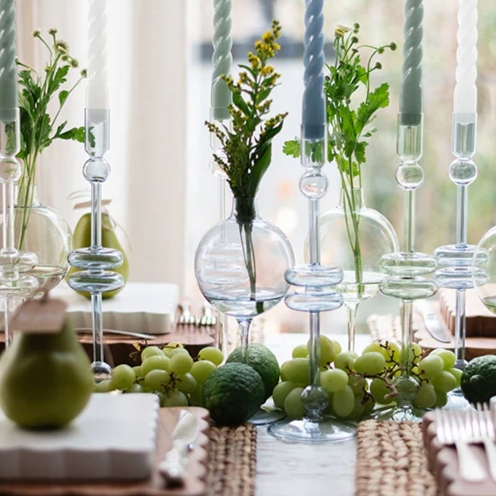 Sage Wine Glass Vase - Medium