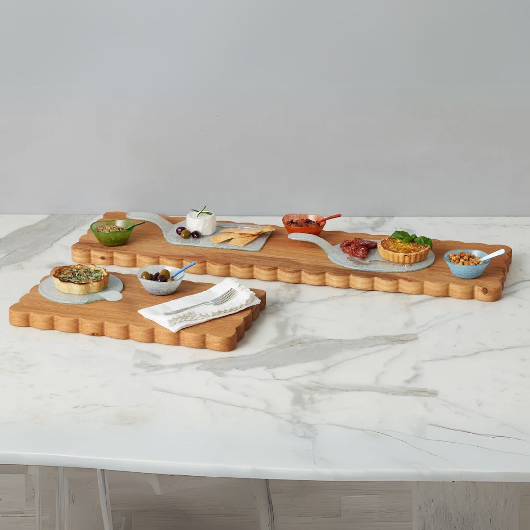Scalloped Cutting Plank - For store pick up
