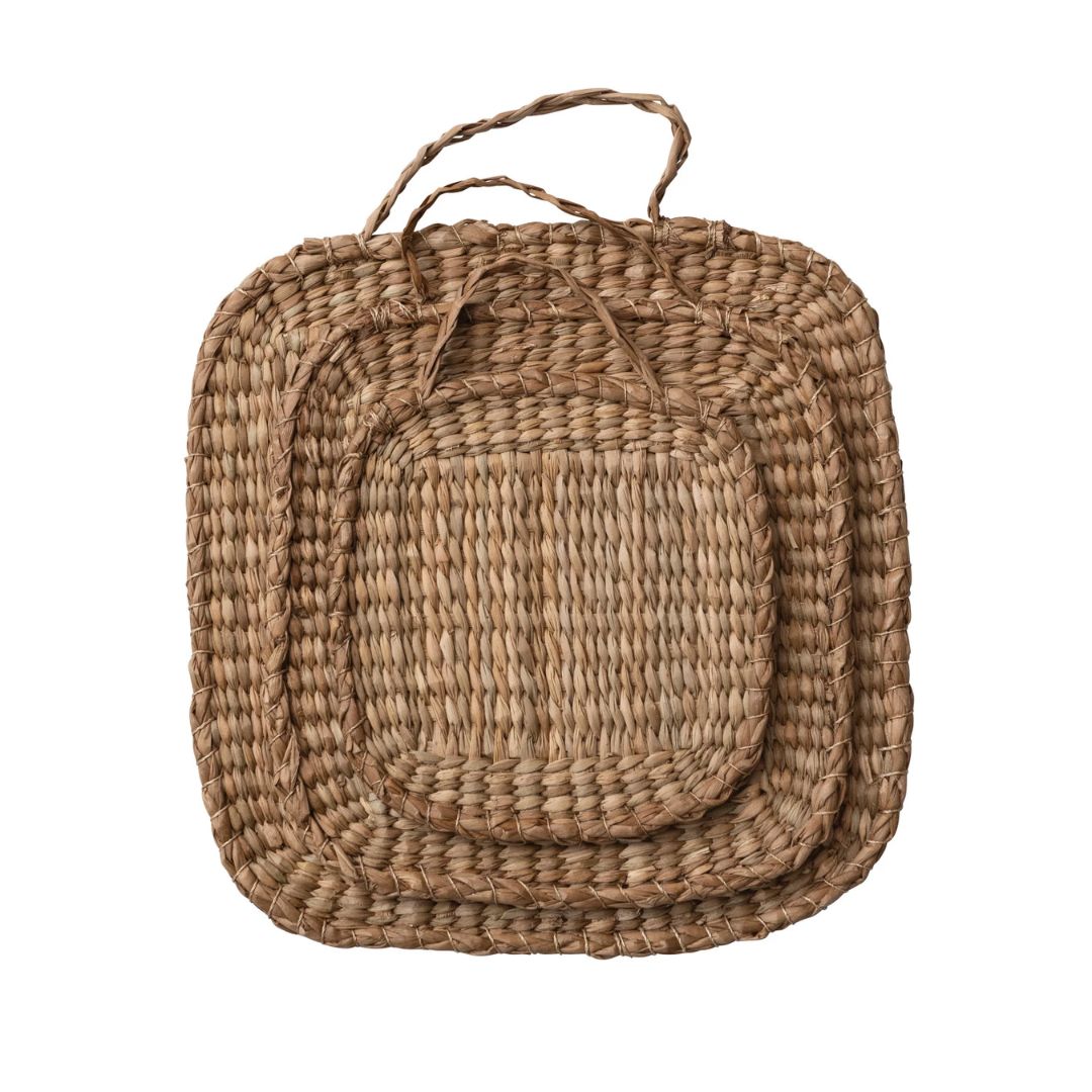 Hand-Woven Bankuan Trivets With Handles