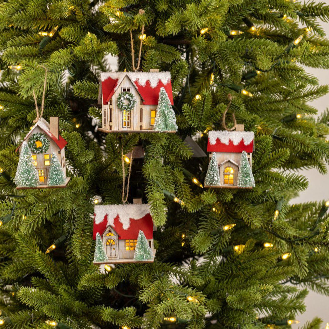 LED Lighted House Ornaments