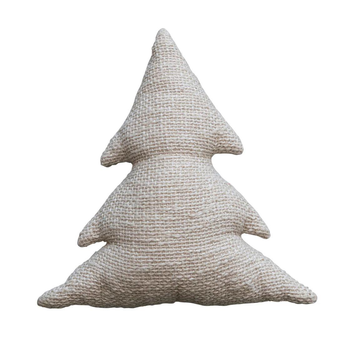18" Slub Shaped Tree Pillow