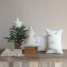 18" Slub Shaped Tree Pillow