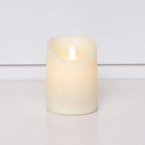 Small - LED Flickering Pillar