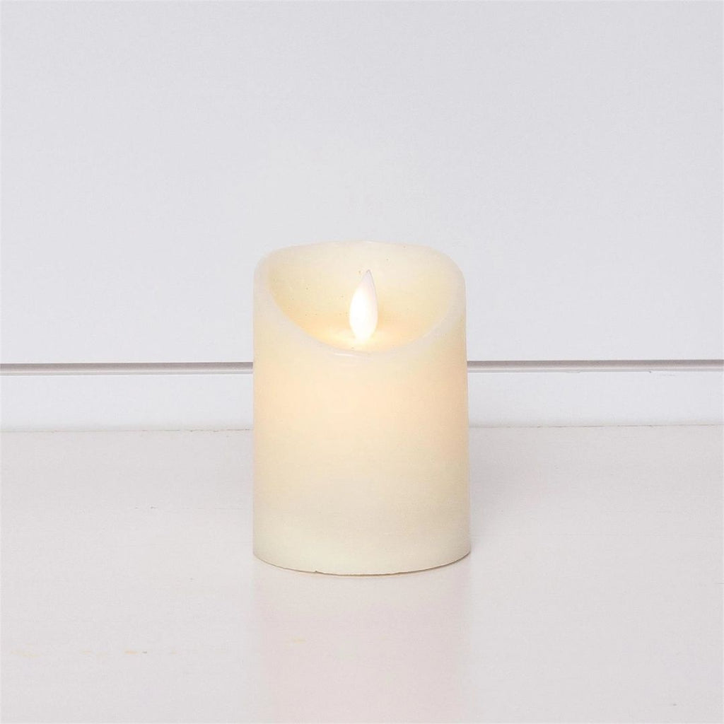 Small - LED Flickering Pillar