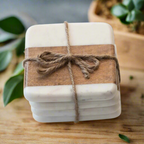 Square Marble & Mango Wood Coasters