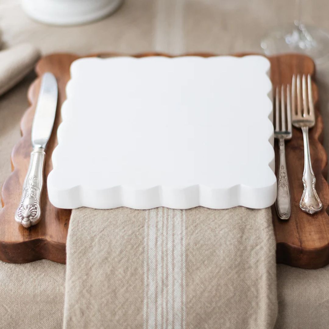 Square Scalloped Board Duo