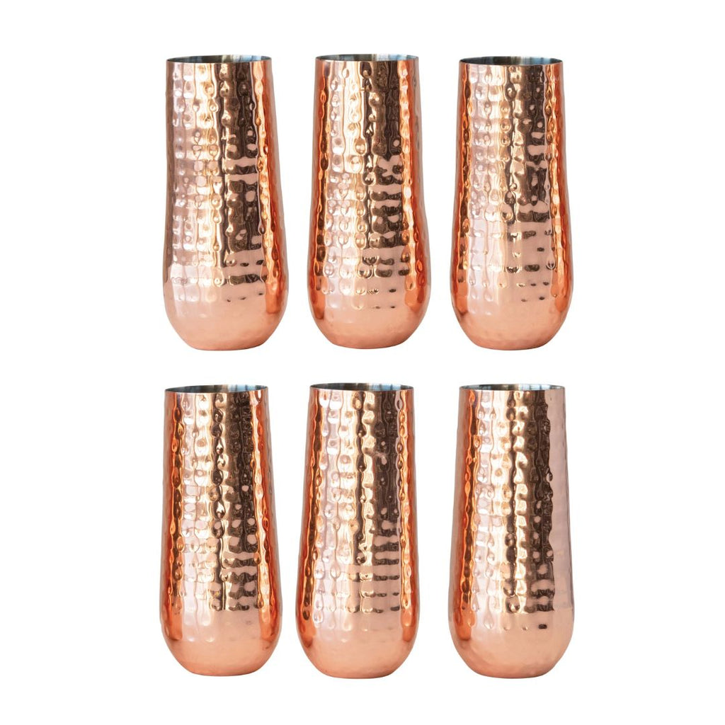 Stainless Steel Copper Stemless Champagne Glass