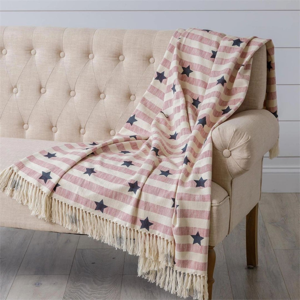 Stars and Stripes Americana Throw