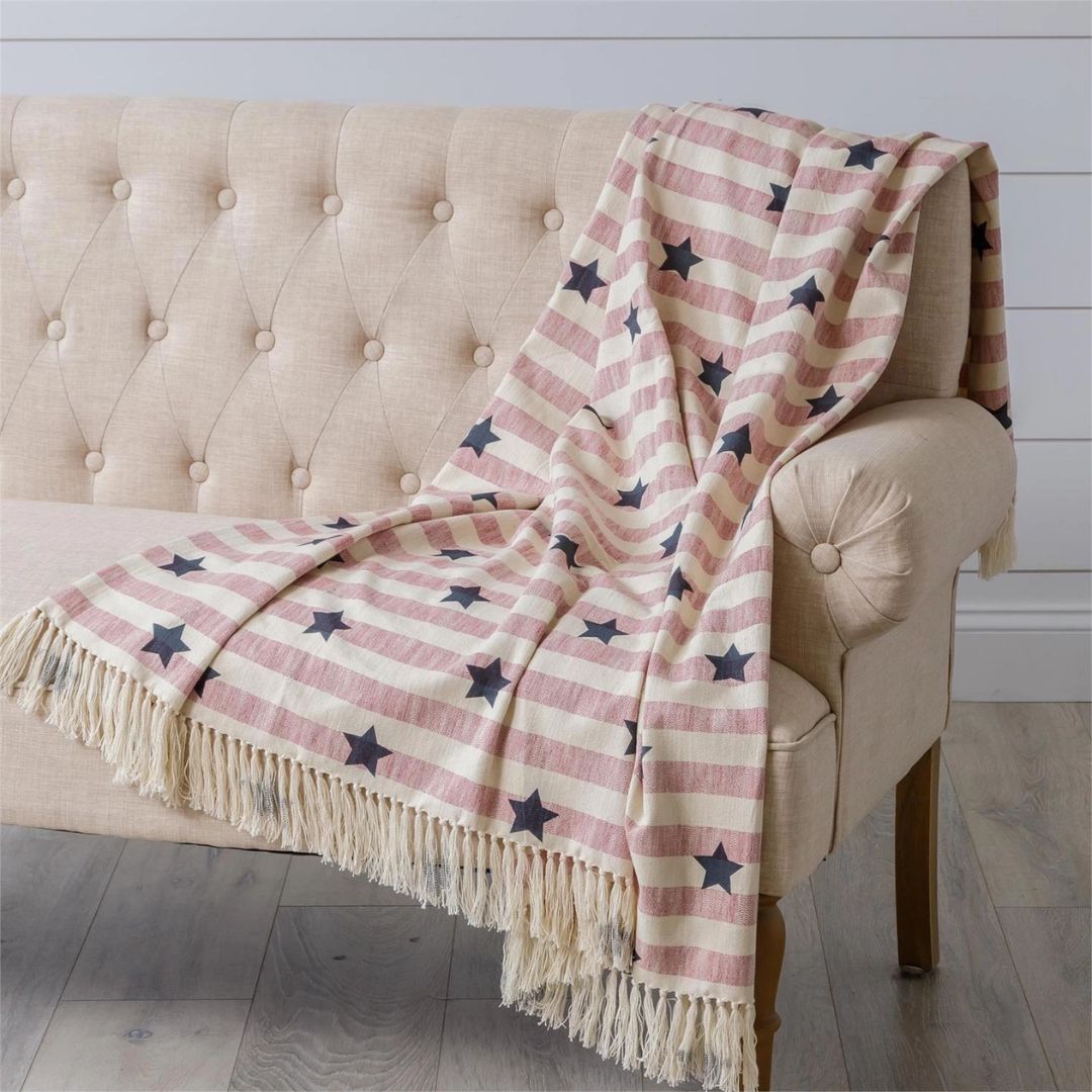Stars and Stripes Americana Throw