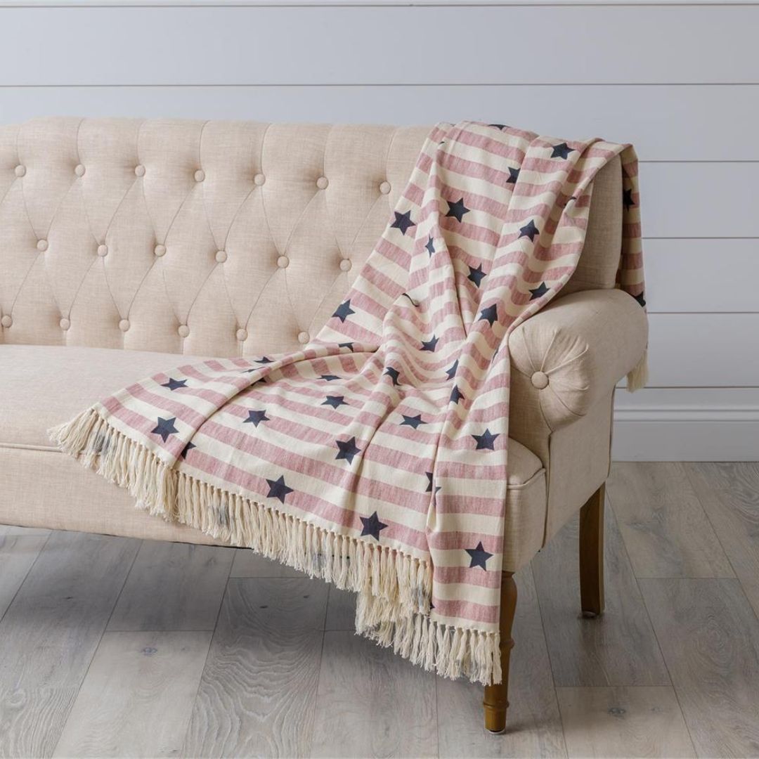 Stars and Stripes Americana Throw