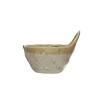 Stoneware Colander With Handles – Beige