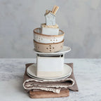 3.75" Stoneware House Toothpick Holder