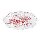 Toile Christmas Platter