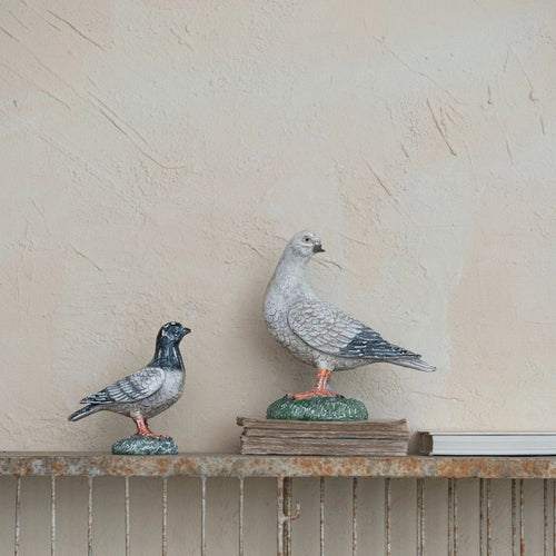 8" Vintage Reproduction Pigeon- Multi Color