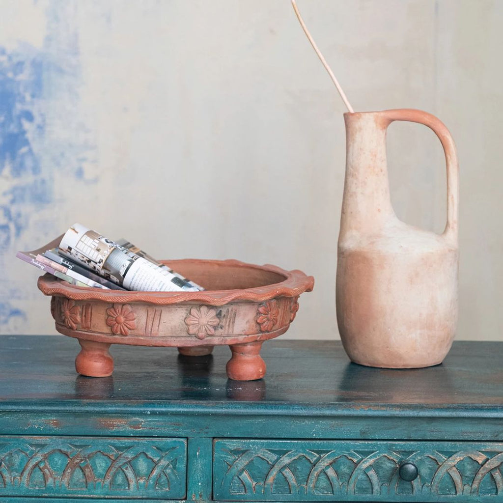 Vintage Repro Ruffled Bowl