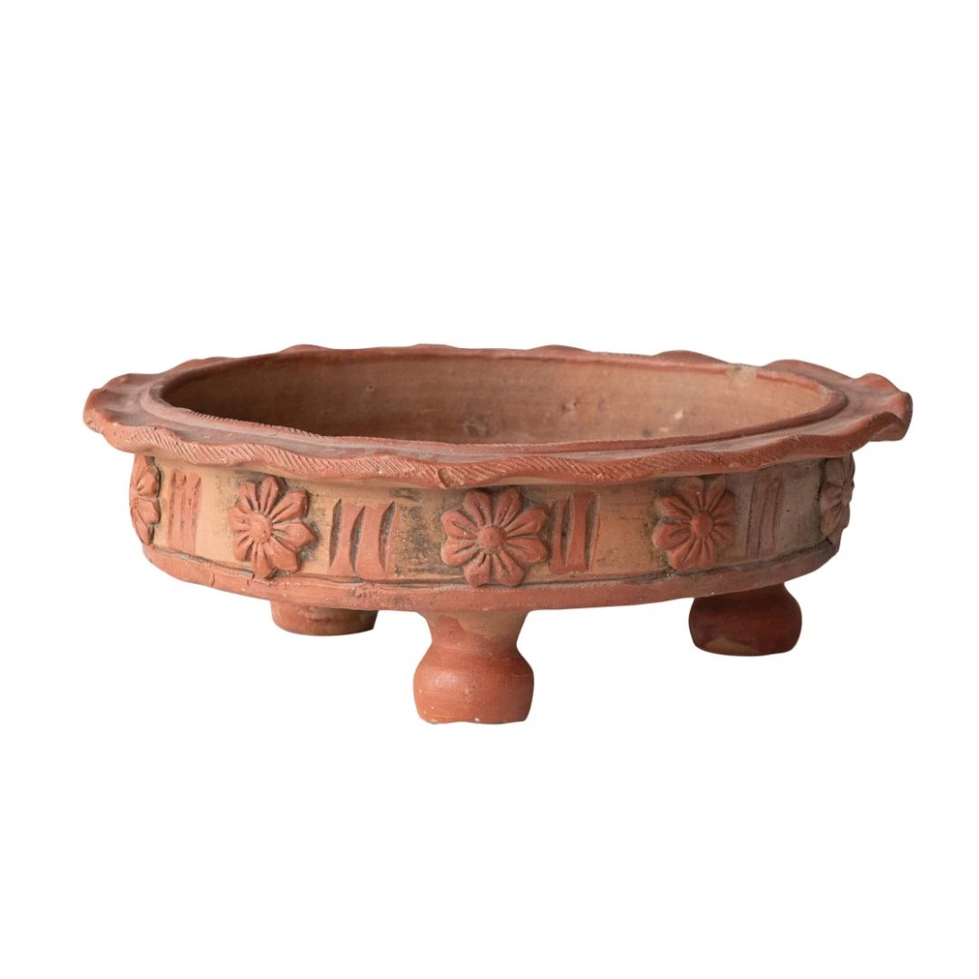 Vintage Repro Ruffled Bowl