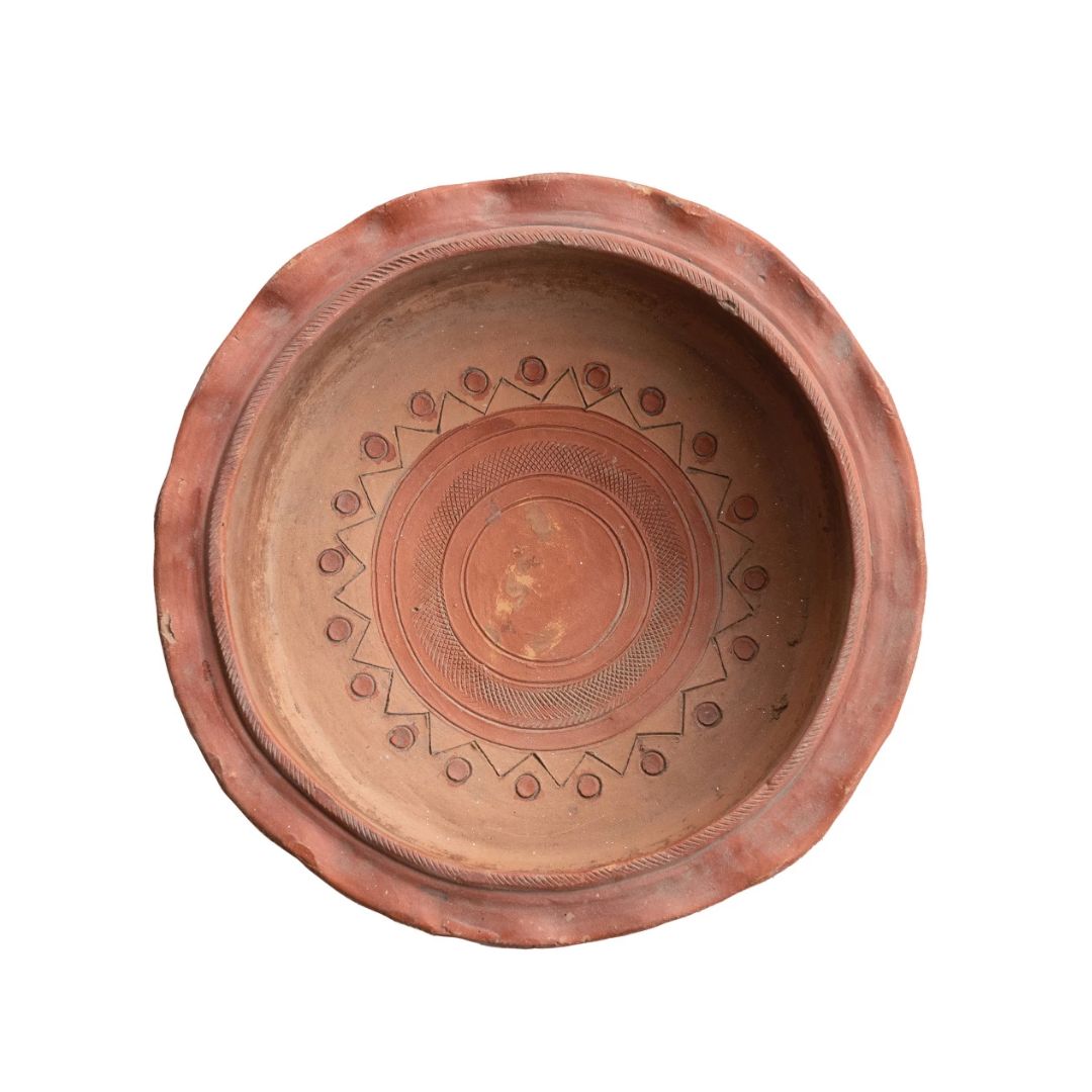 Vintage Repro Ruffled Bowl