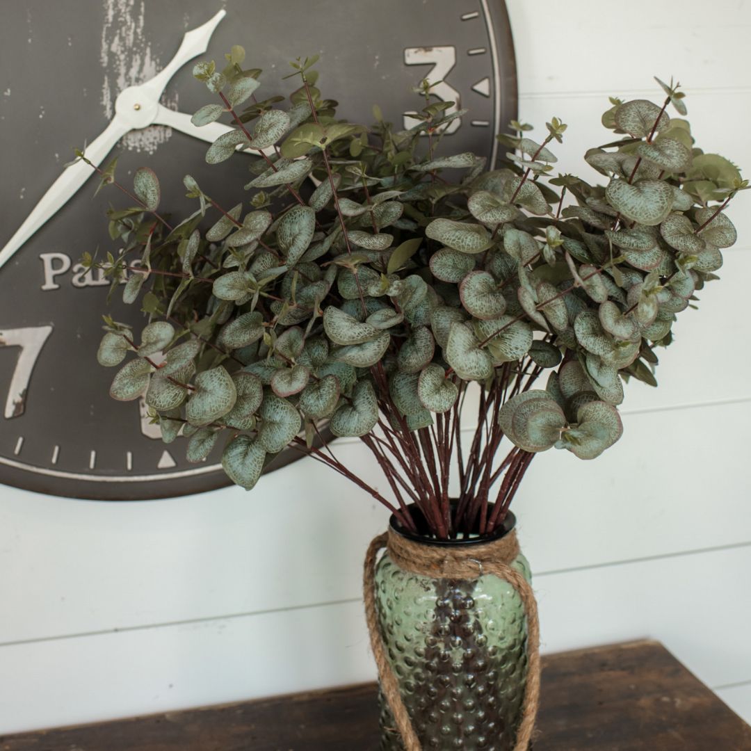 Vintage Spiral Eucalyptus Stem - Faux Plant Decor