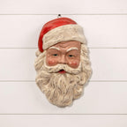17.5" Vintage Santa Face Wall Decor