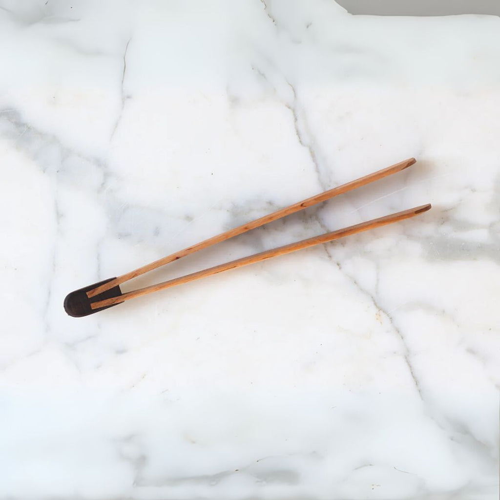 Walnut Wood BBQ Tongs