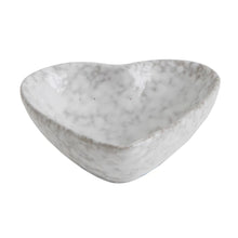 Stoneware Heart Dish - White